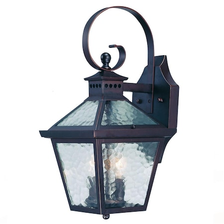 Estallar 16.25 x 7.75 x 9.25 in. Bay Street 2-Light Architectural Bronze Wall Light ES3658002